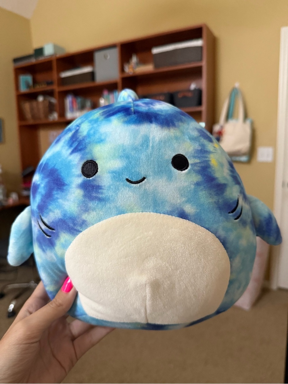 Squishmallows Blue Tie-Dye Shark Plush